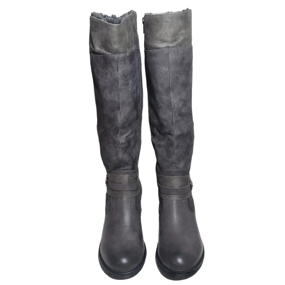 Zigi Soho Gray Stephany Tall Riding Boots Sz 7